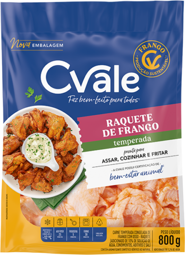 Raquete de frango com parmesão e molho de iogurte