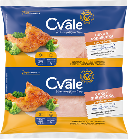 Coxa e Sobrecoxa com Porção Dorsal CVale CVale - Sabor e Qualidade na ...